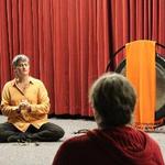 Teacher leading a practice of mindfulness on January 16, 2017